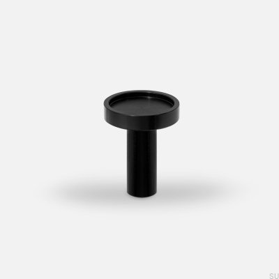 Pomo para mueble Ina S de aluminio, negro