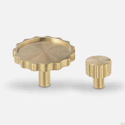 Pomo para mueble Lexi XS Latón Cepillado Sin pintar