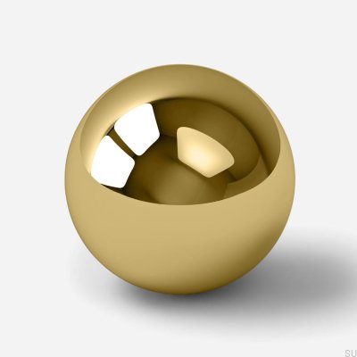 Pomo para mueble Odete L, latón pulido y lacado
