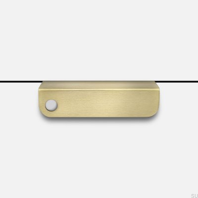 Tirador para mueble con bordes Edit O Latón Cepillado Sin pintar