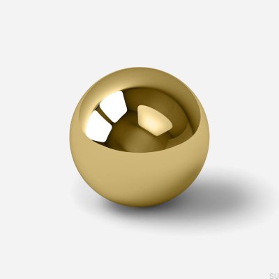Pomo para mueble Odete M, latón pulido y lacado