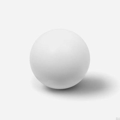 Pomo para mueble Odete M, latón lacado blanco