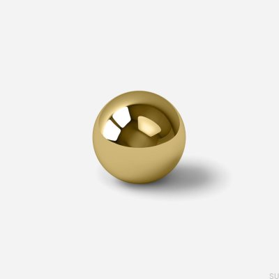 Pomo para mueble Odete S, latón pulido y lacado