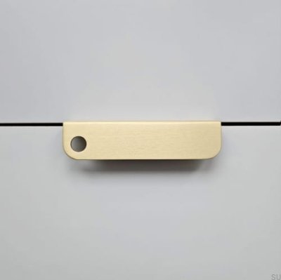 Tirador para mueble Edit O edge, latón cepillado