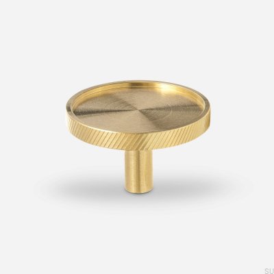 Pomo para mueble Rene L Latón Cepillado Sin pintar