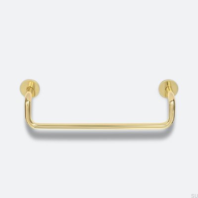 Tirador para mueble longitudinal Ava 128 Latón Pulido