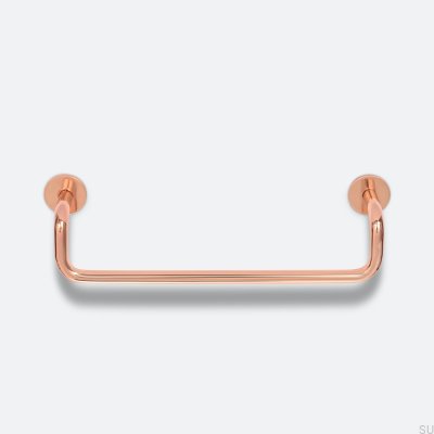 Tirador para mueble longitudinal Ava 128 Cobre pulido