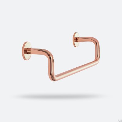 Tirador para mueble longitudinal Ava 128 Cobre pulido