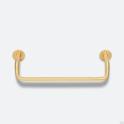 Tirador para mueble longitudinal Ava 128 Latón Sin pintar