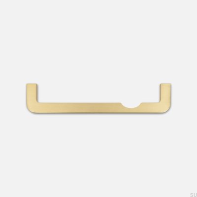 Tirador para mueble alargado Isa Dot 160 Latón Cepillado