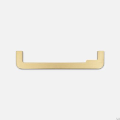 Tirador para mueble longitudinal Isa Wave 160 Latón Cepillado