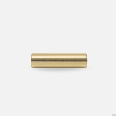Tirador para mueble alargado Siv M, latón cepillado, sin barnizar