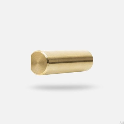 Tirador para mueble alargado Siv M, latón cepillado, sin barnizar