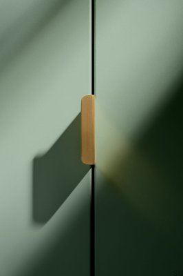 Tirador para mueble Else Matt 50 edge en latón mate cepillado 