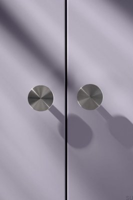 Pomo para mueble Nena S Corto Inox Acero Plata
