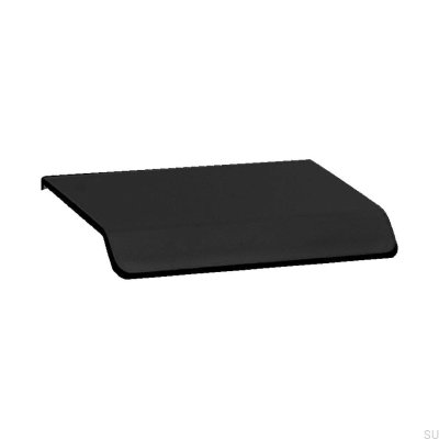 Tirador para mueble con borde Curve 32. Aluminio Negro