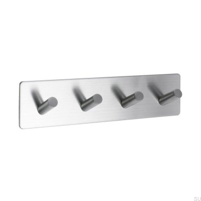 Colgador de pared base 200-4 Acero cepillado