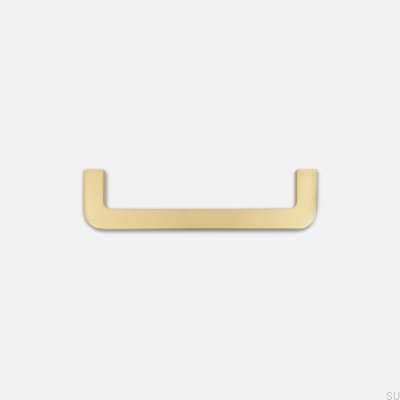 Tirador para mueble longitudinal Isa 128 Latón Cepillado Sin pintar