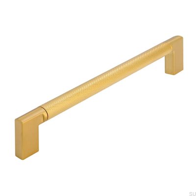 Tirador alargado para mueble 2457 160 Aluminio Dorado Cepillado