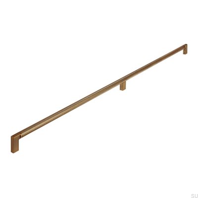 Tirador alargado para mueble 2457 736 Aluminio Oro Antiguo