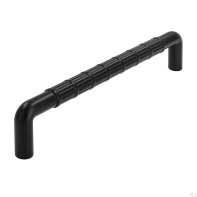 Tirador alargado para mueble 2608 160 Metal Negro Mate