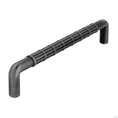 Tirador alargado para mueble 2608 160 Metal Plata Cepillado
