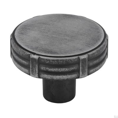 Pomo para mueble 2612 35 Metal Plata Cepillado