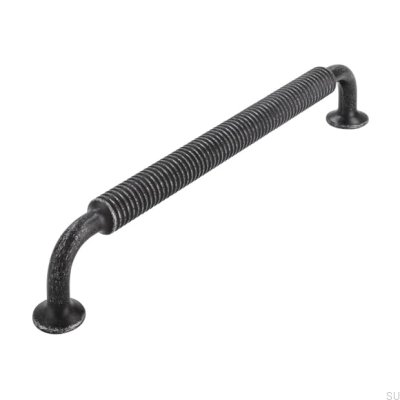 Tirador alargado para mueble 2630 160 Metal Plata Cepillado
