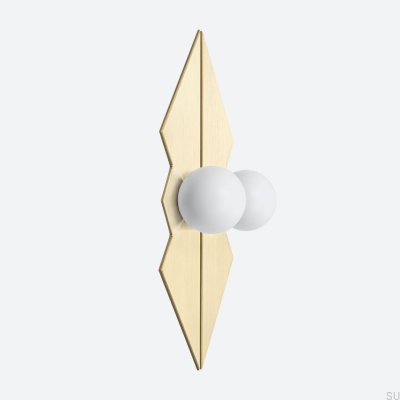 Perilla para muebles Odete M Pillow Queen con almohadilla, latón blanco con dorado sin barnizar cepillado (2 piezas)