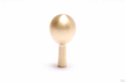 Colgador de pared Drop 56 de latón dorado cepillado sin lacar