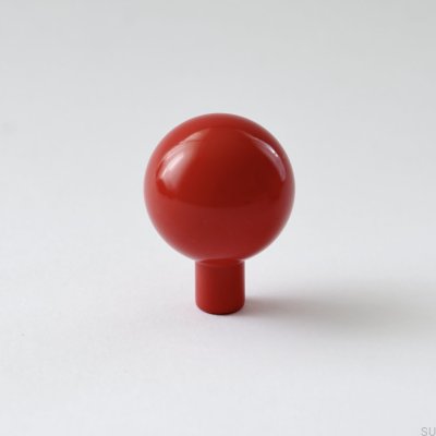 Pomo para mueble Bola 30 Acero Rojo