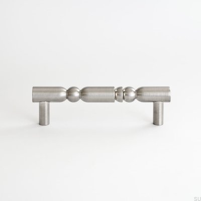 Tirador para mueble oblongo Marbelo 05 128 Latón Plata Niquelado