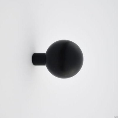 Perchero de pared Marbelo 30 de acero negro mate