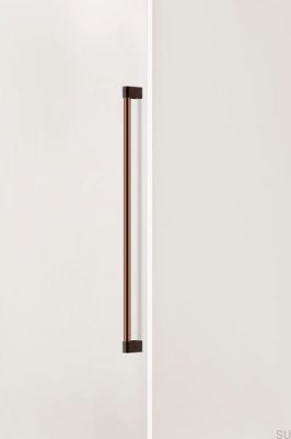 Tirador alargado para muebles de un solo lado Casey Big 736, aluminio, marrón mate