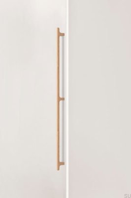 Tirador para muebles alargado de madera de roble sin barnizar Hinoki Wood Big 832