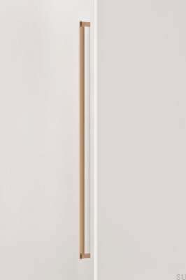 Tirador para muebles Brooklyn Big 1056 de aluminio cepillado dorado