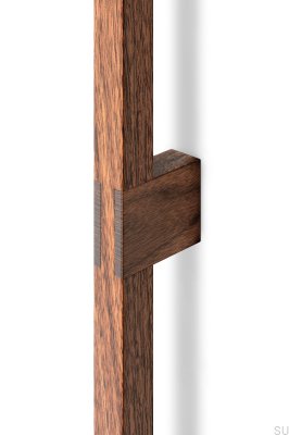 Tirador alargado para muebles de madera de nogal Hako 960