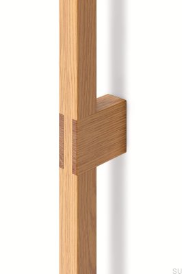 Tirador alargado para muebles de madera de roble Hako 960