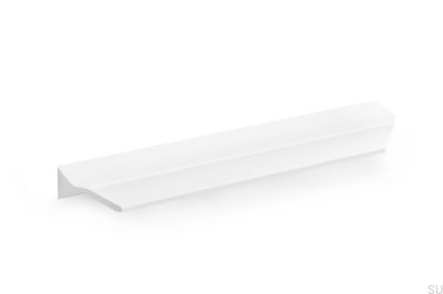 Tirador para muebles Vann 200 Edge de aluminio blanco mate