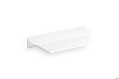 Tirador para muebles Vann 100 Edge de aluminio blanco mate