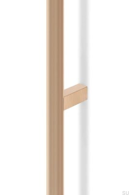 Tirador para muebles Brooklyn 1056 de aluminio cepillado dorado