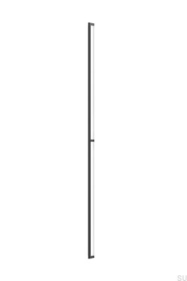 Tirador alargado para muebles Brooklyn 1056 de aluminio y titanio negro