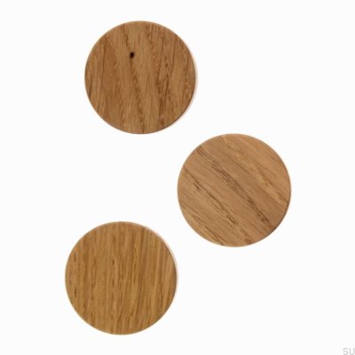 Pomo para mueble Basic 30 Madera Roble Duro Aceite Incoloro Semimate (Alto)