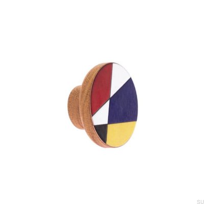 Pomo para muebles de madera de roble Moderna 55, esmaltado en aceite duro, incoloro, semimate