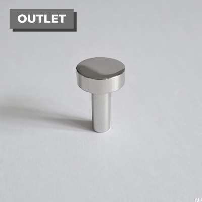 Pomo para mueble Nena S Inox Plata Pulido