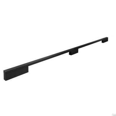 Tirador para mueble alargado 2110 368/416 Aluminio Negro Mate