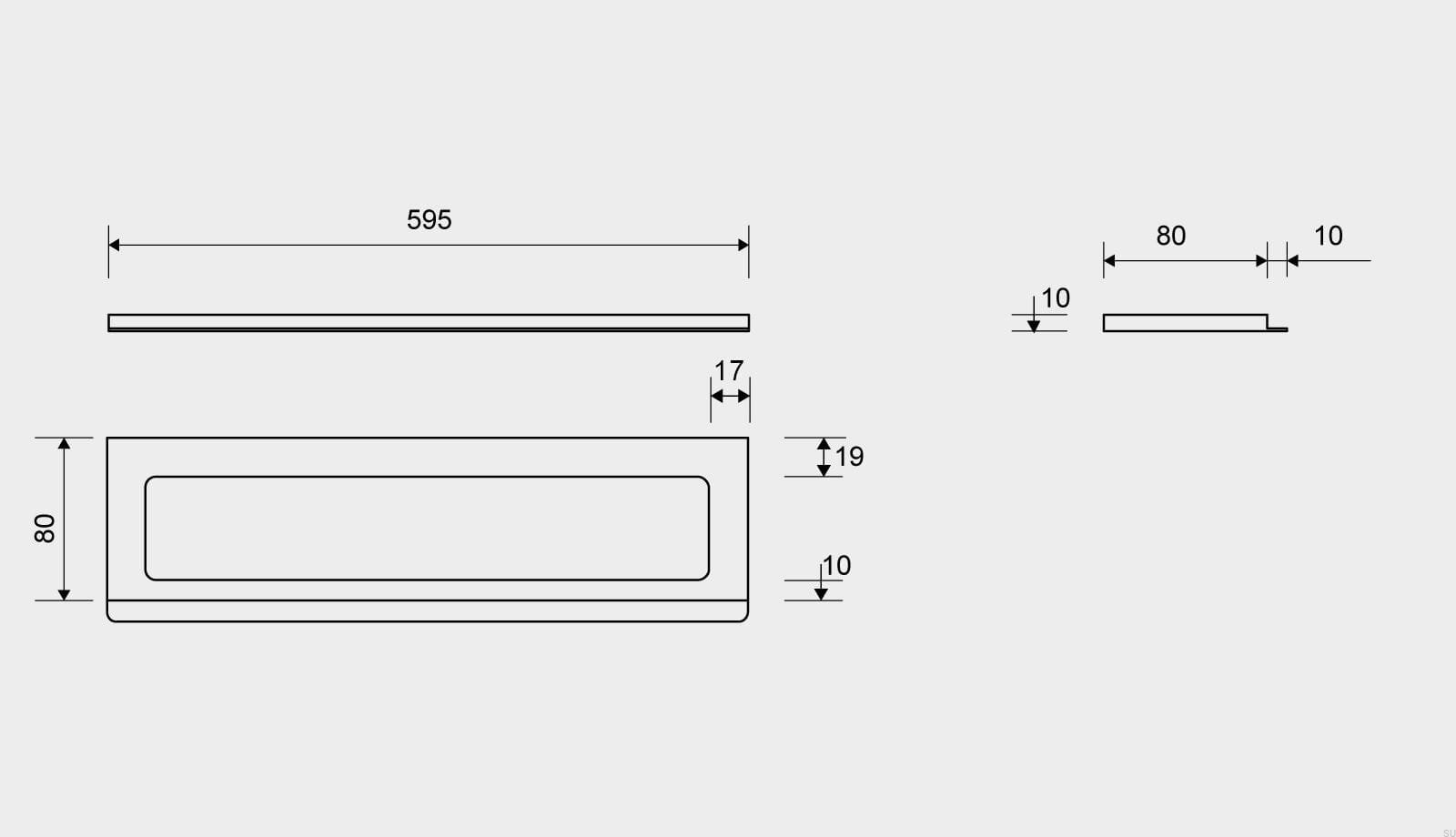 15000610--Ramka-odpływu-ClassicLine-595-10-Stalowa-Szczotkowana-Unidrain-Skandynawskie-Uchwyty_3