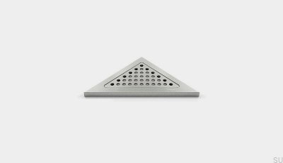 Estante de ducha de esquina triangular ClassicLine Classic Acero cepillado