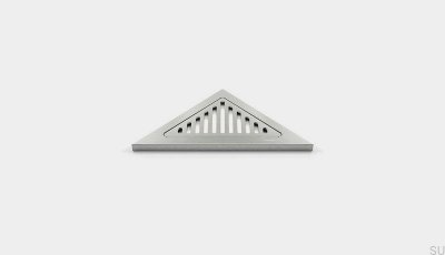 Estante de ducha triangular de esquina ClassicLine en acero cepillado