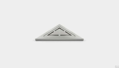 Estante de ducha triangular de esquina ClassicLine Anniversario en acero cepillado